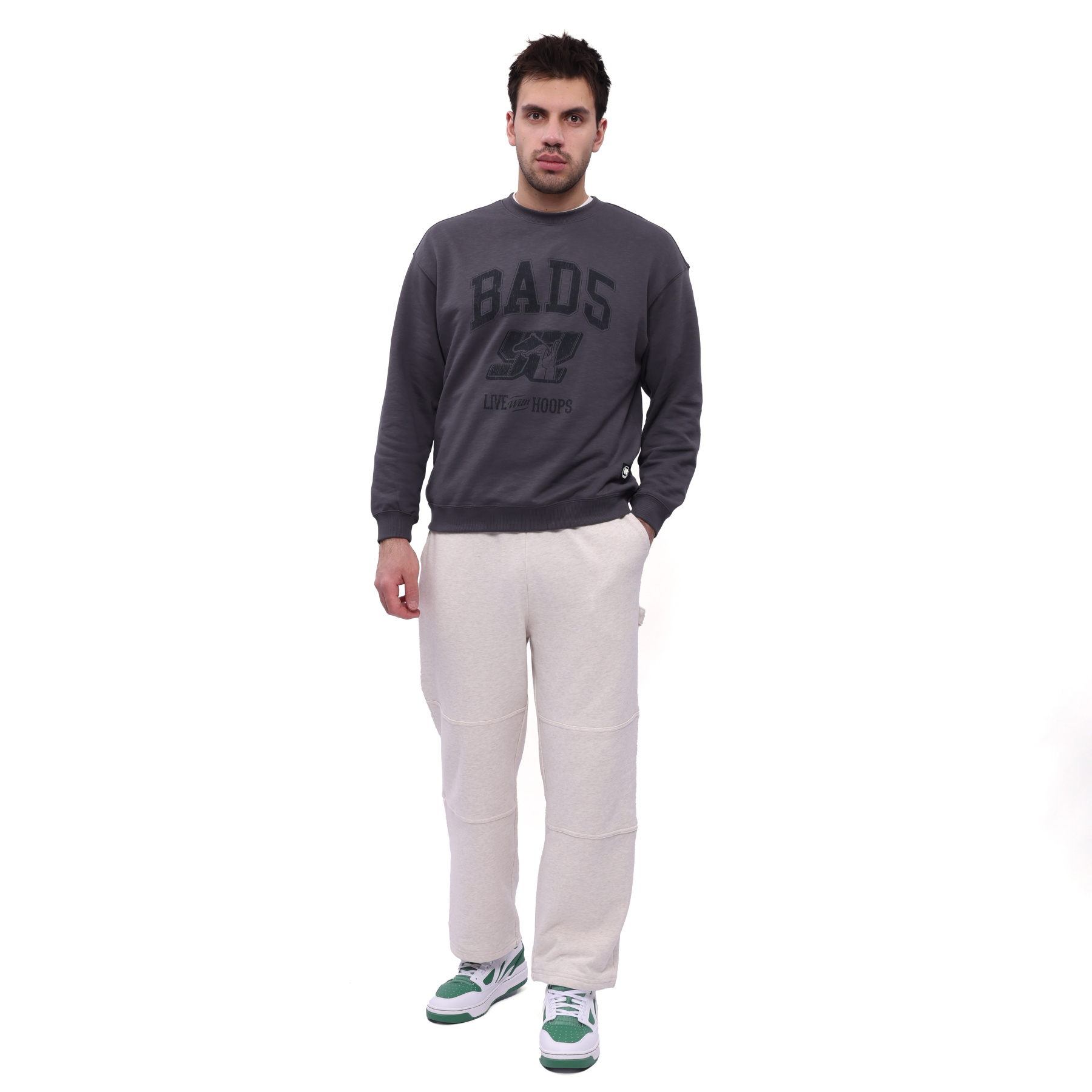 AKLW013-1 Брюки спортивные Badfive Culture зеленый